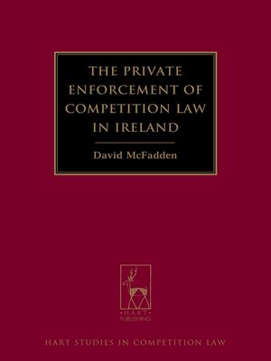 cover image of The Private Enforcement of Competition Law in Ireland